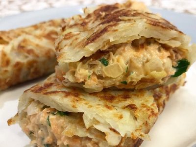 Sin harinas y en pocos minutos, resolvé tu almuerzo o cena con estos wraps de papa que son un 10 en sabor