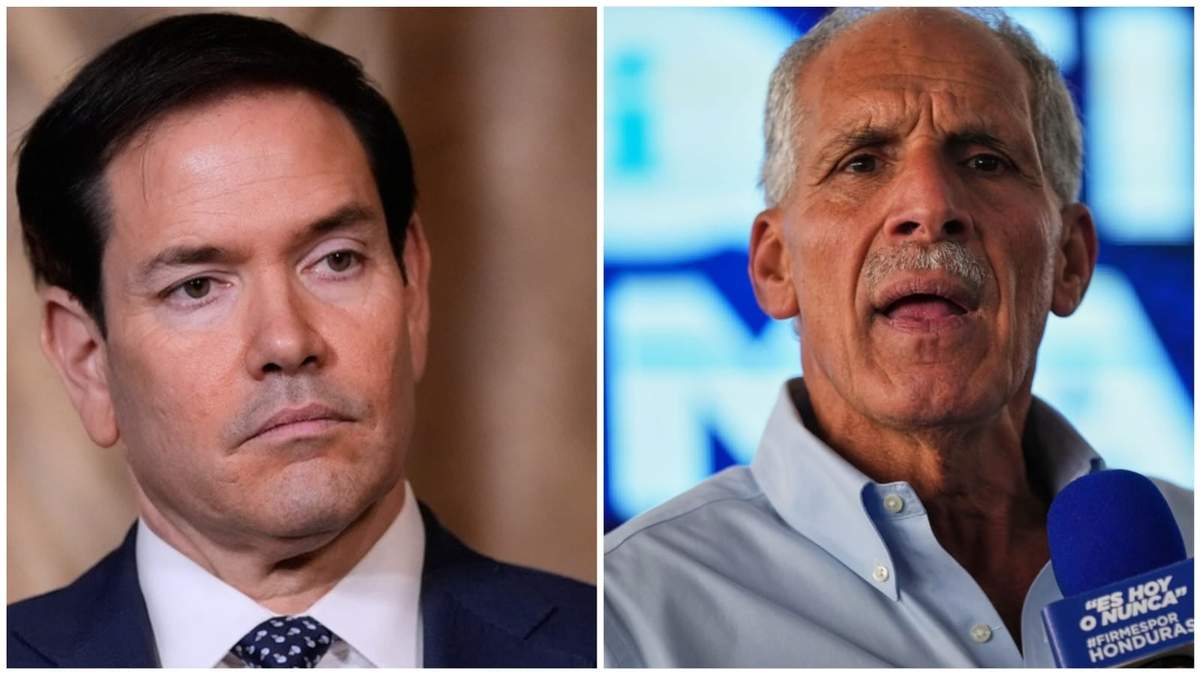 El secretario de Estado de EU, Marco Rubio, y el presidente electo de Honduras, Nasry Asfura