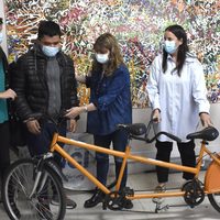 Con la presencia de varios ministros, se presentó el programa Voy en Bici