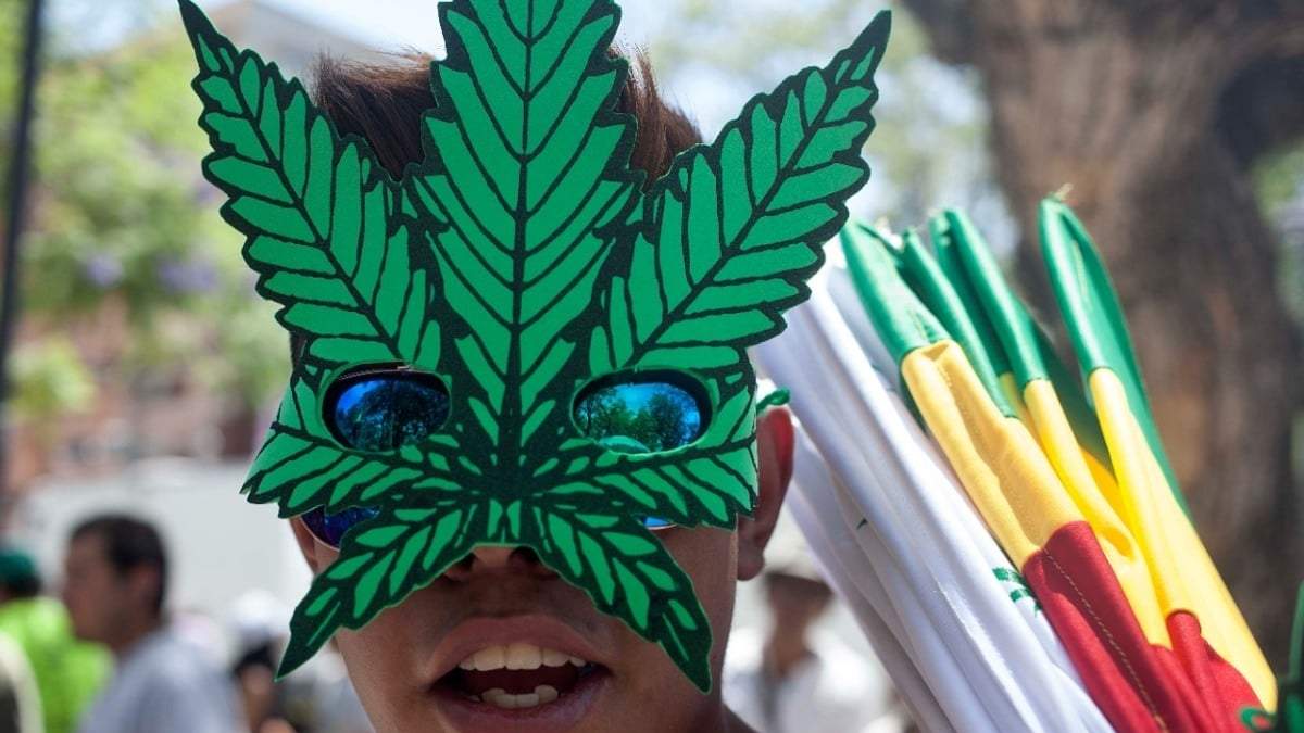 Marcha por la legalización de la mariguana en la Ciudad de México