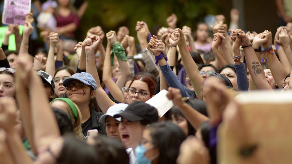 Protesta contra la violencia de género