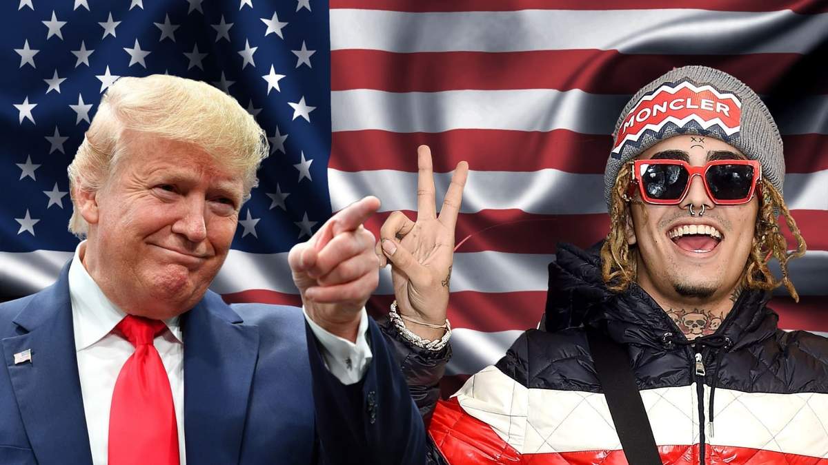 Donald Trump y Lil Pump. Fuente: (Minuto Neuquén)