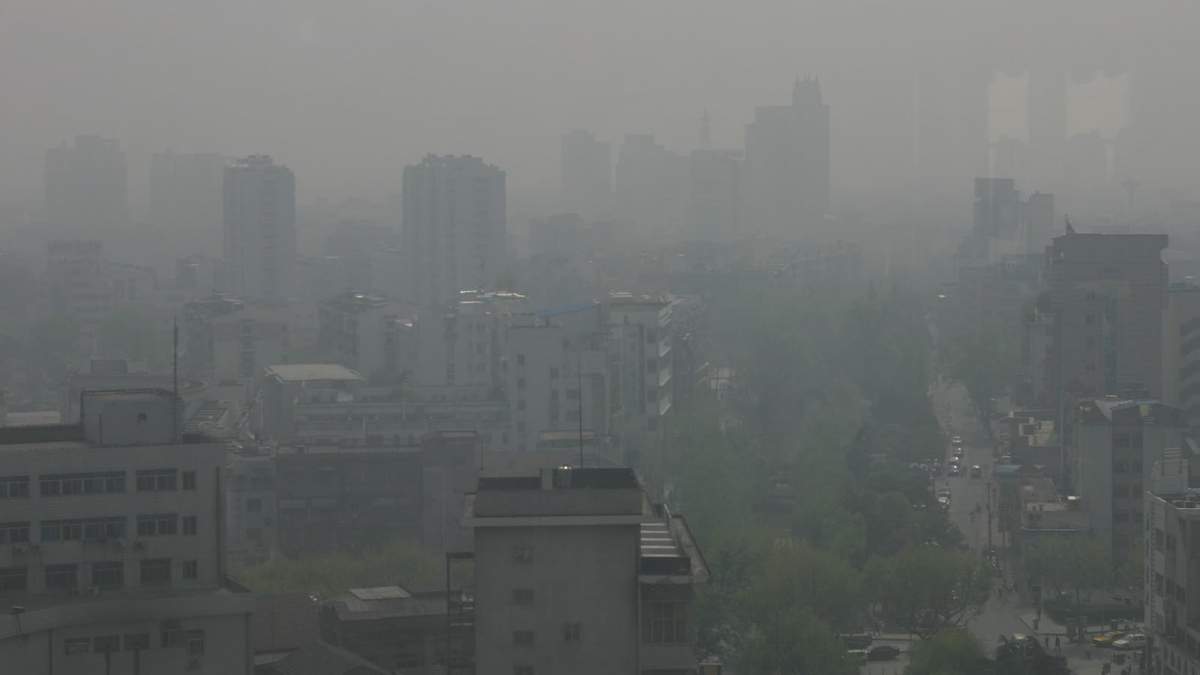 Densa cortina de humo. Fuente: (Twitter)