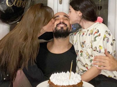 A días del nacimiento de su hijo, Abel Pintos publicó una foto de la panza de embarazo de su esposa
