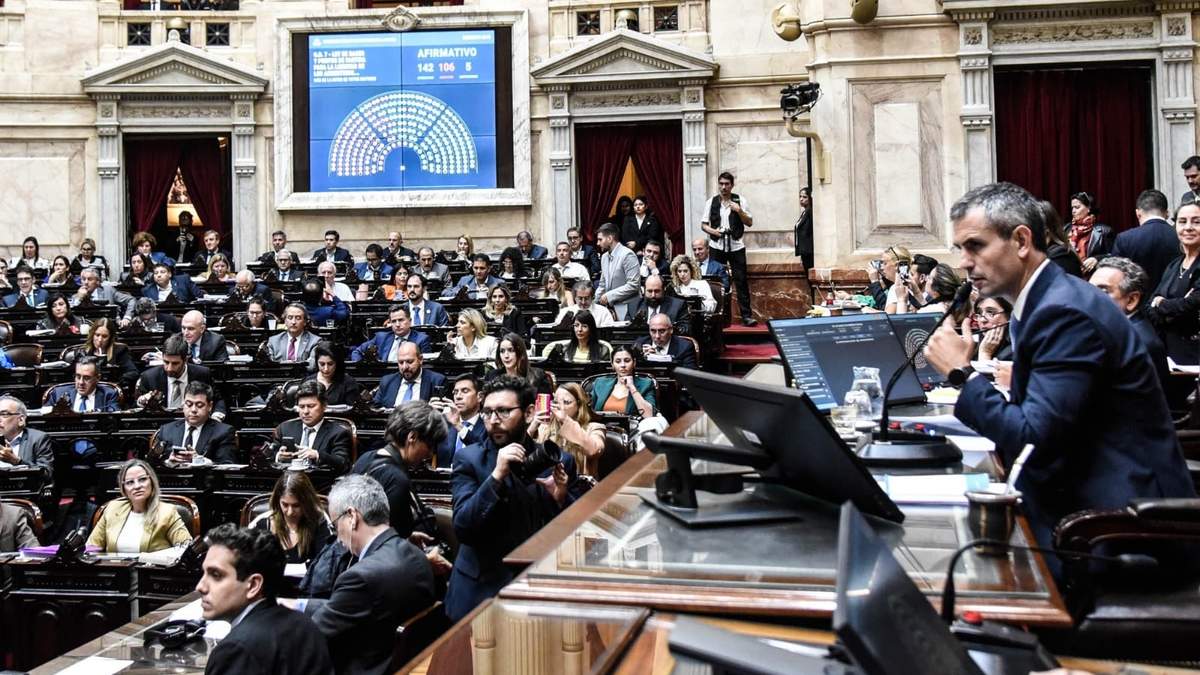 El debate de la Ley Bases en la Cámara de Diputados. Fuente: (X)