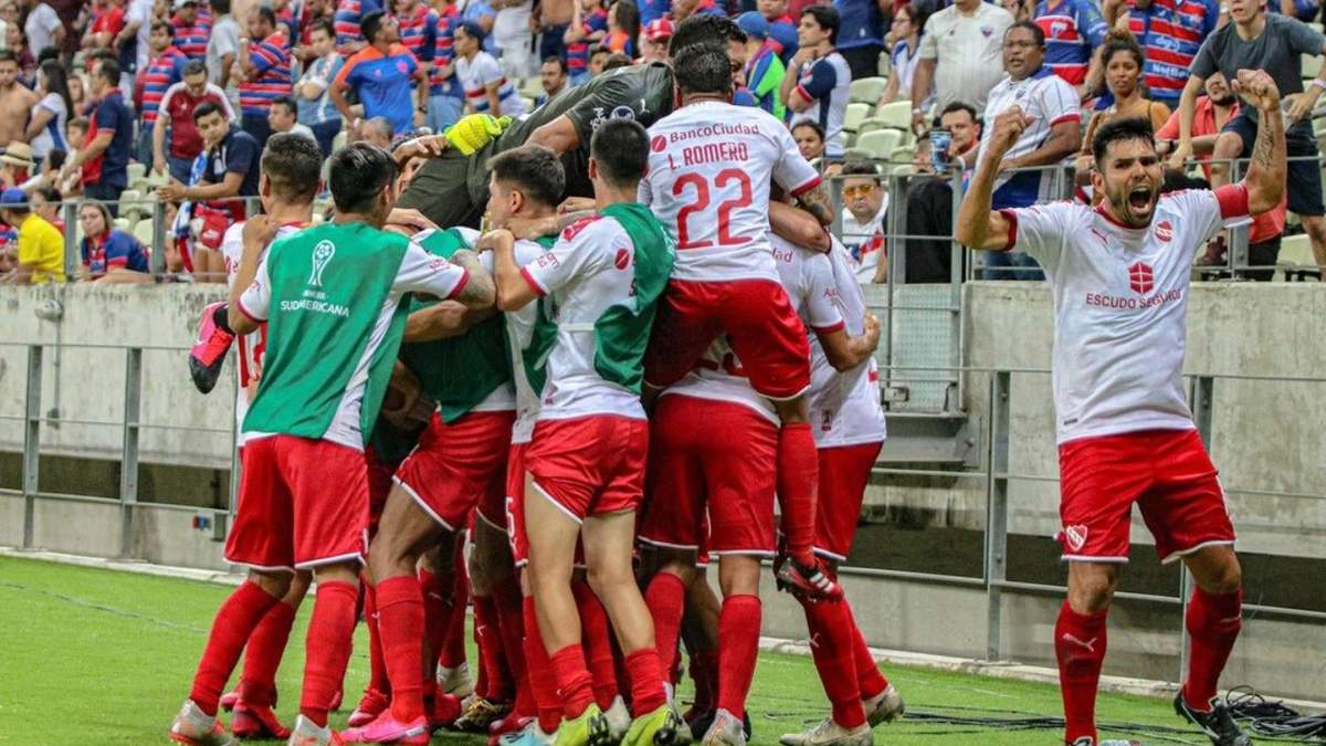 El festejo de Independiente. Fuente (Instagram)