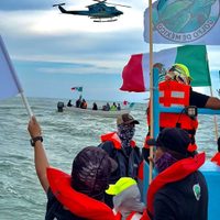 Denuncian hostigamiento de EU a ambientalistas que protestan contra SpaceX en Tamaulipas