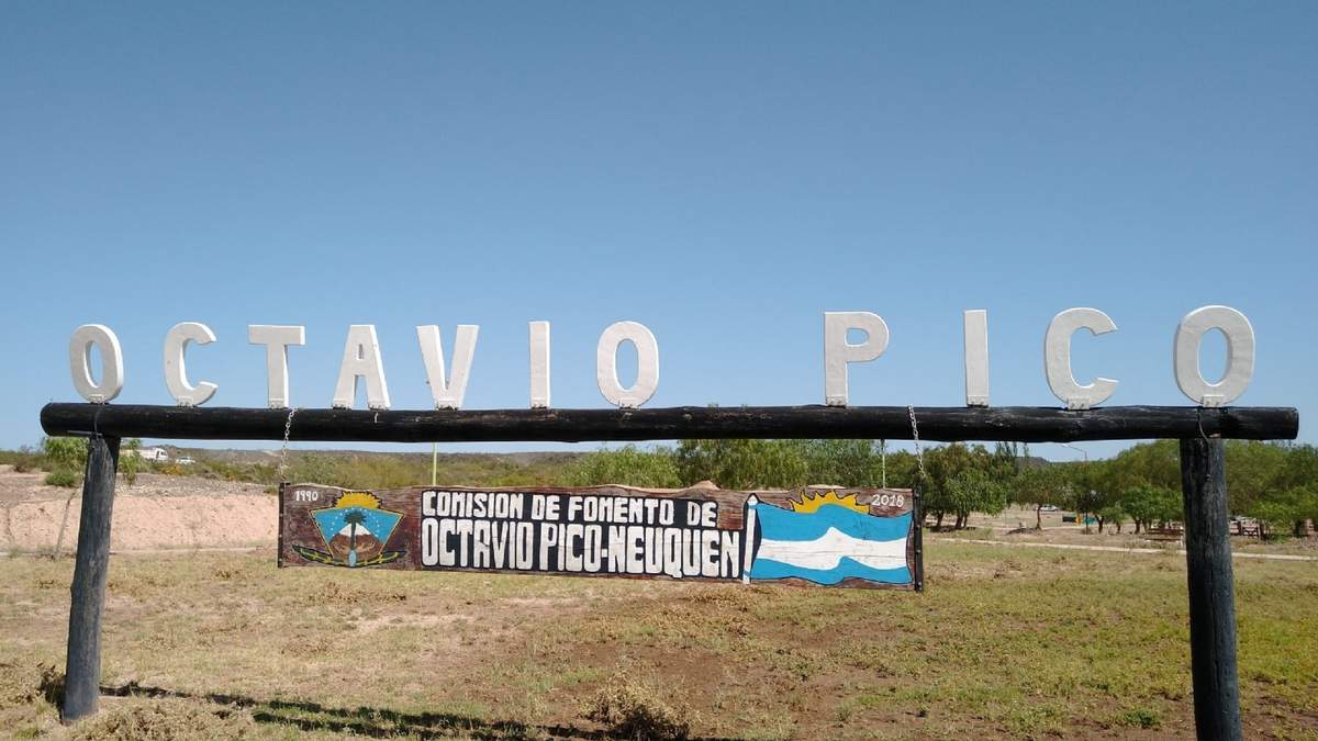 Octavio Pico, localidad de Neuquén. Fuente: (Twitter)