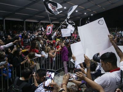 Alcaldesa panista de Azcapotzalco recibe rechiflas durante la gira de Sheinbaum