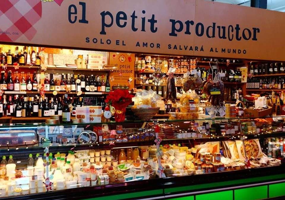 Productos orgánicos de un rionegrino en Girona. Fuente: (Twitter)