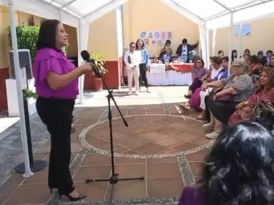 La guerra no es pintarrajear paredes, sino usar una prenda morada: Gladys Cortés, diputada morenista