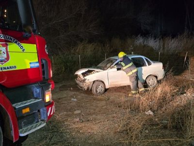 Una mujer y su hija resultaron heridas en un accidente en la rotonda de las rutas 7 y 51