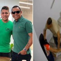 Exhiben a hijo del exfutbolista René Iván Valenciano agrediendo a su pareja (Video)