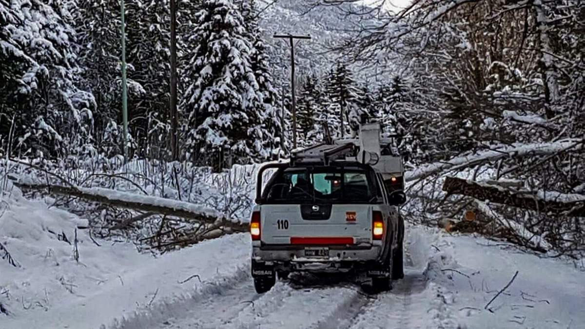 Nieva en Neuquén. (Foto archivo) Fuente: (Twitter)