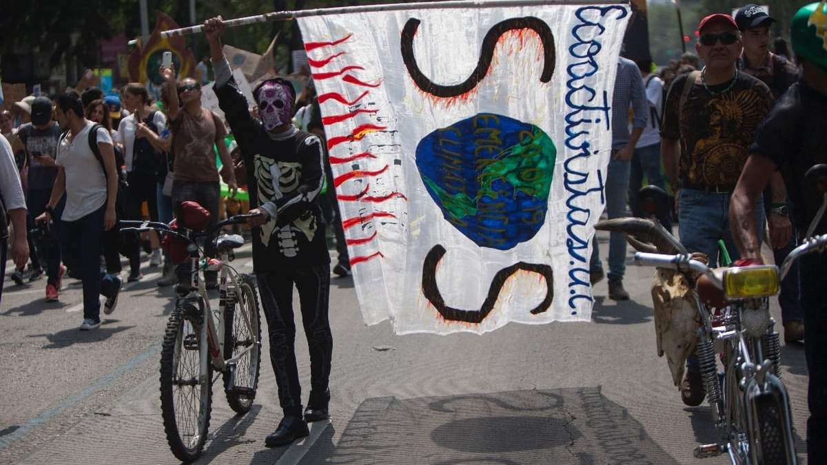 Protesta a favor del medio ambiente