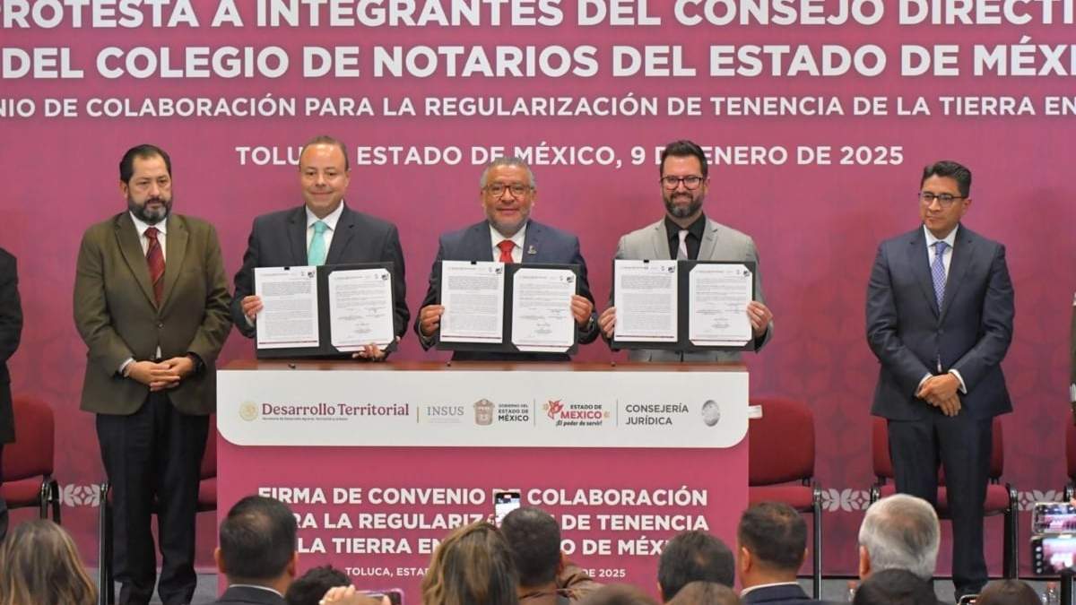 El evento en el que se tomó protesta a la nueva directiva del Colegio de Notarios de Edomex