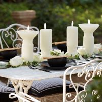 Así de fácil podés crear esta vela gigante y rústica para la mesa de tu patio exterior