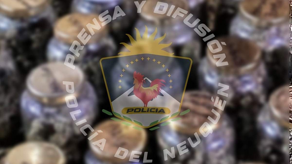 En total secuestraron 2.270 gramos de marihuana. Fuente (Policía de Neuquén)