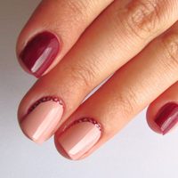 Nail Art: diseños de manicura francesa invertida o de "media luna", para uñas cortas y largas