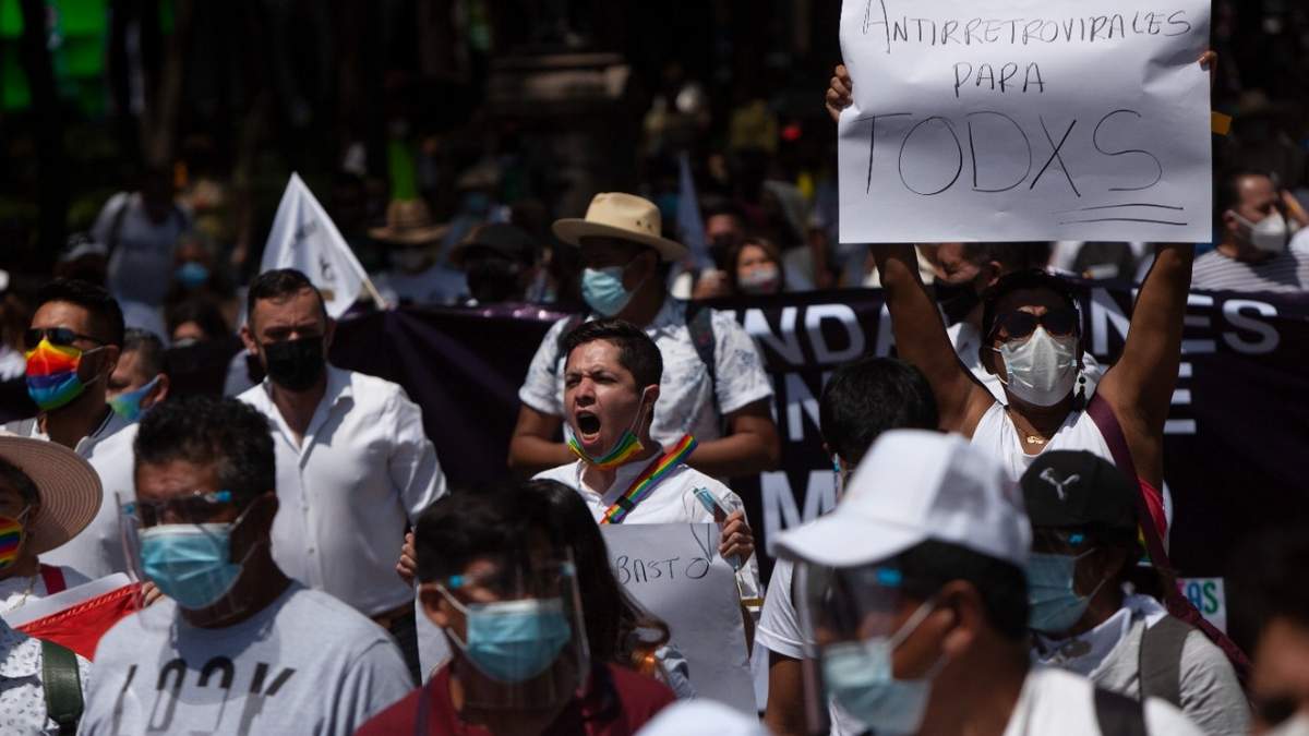 La marcha contra el desabasto de medicamentos