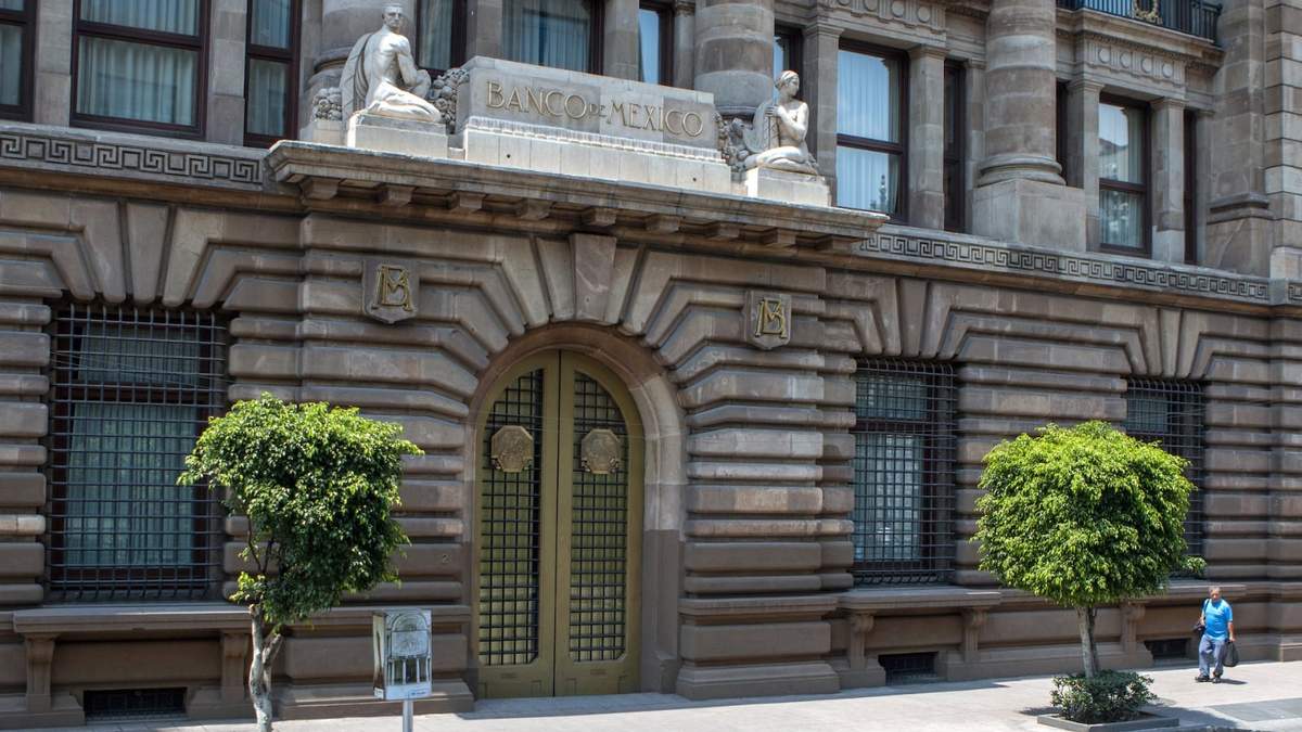 Fachada del Banco de México Banxico