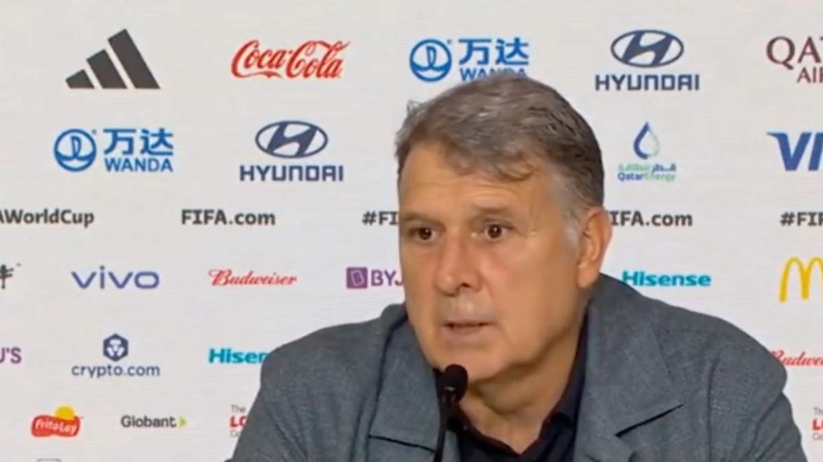 Gerardo "Tata" Martino en la conferencia tras el partido