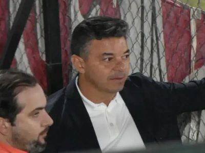 Lo vivió de cerca: Gallardo quedó sorprendido por el doblete de una figura de la Reserva de River
