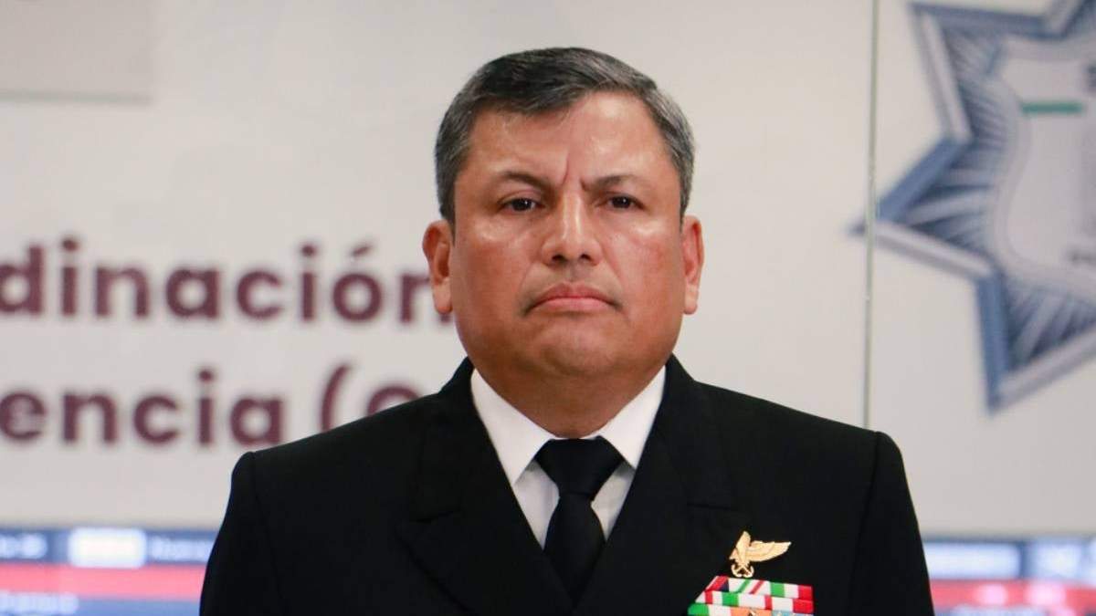 El titular de la SSP Puebla, vicealmirante Francisco Sánchez González