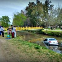 Con el auto, directo al arroyo: insólito accidente en Neuquén