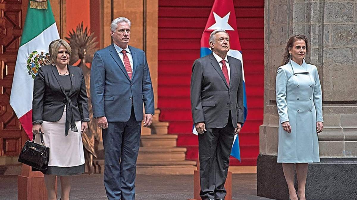 Los presidentes de Cuba y México