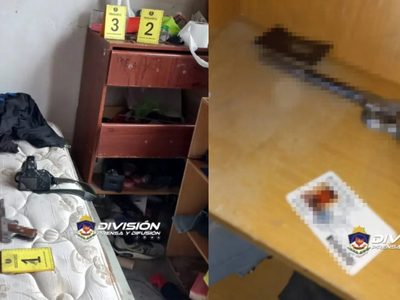 Por una lesión de bala, la Policía secuestró armas y sustancias ilícitas