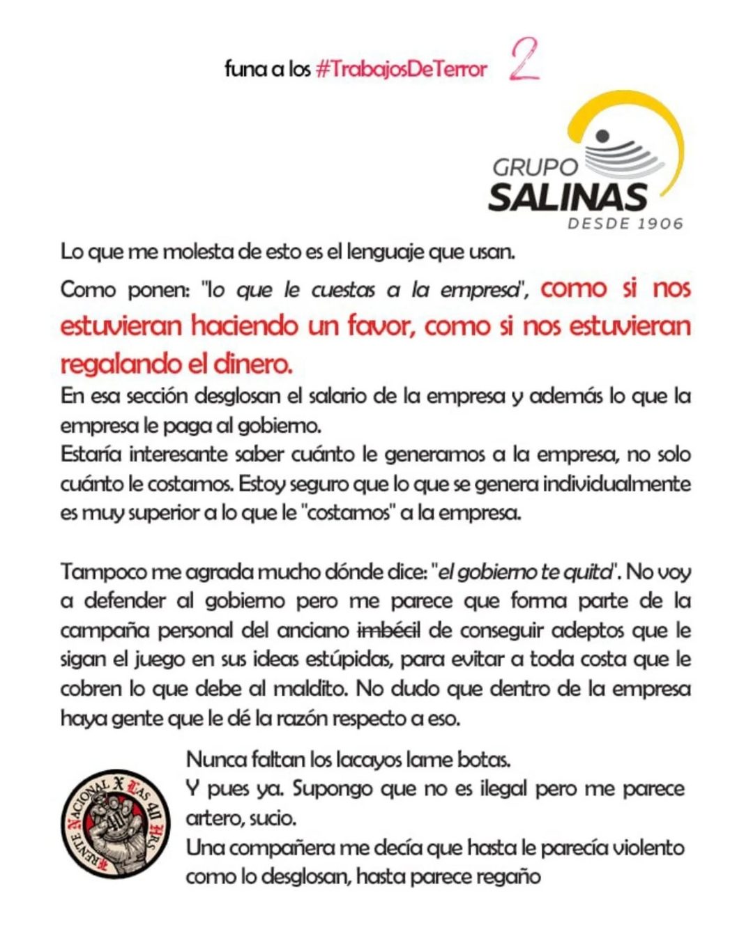 2 Queja empleado