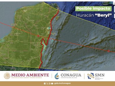 ¿Cuándo llegará a México el huracán Beryl? ¿Hay que extremar precauciones? Esto dice el gobierno