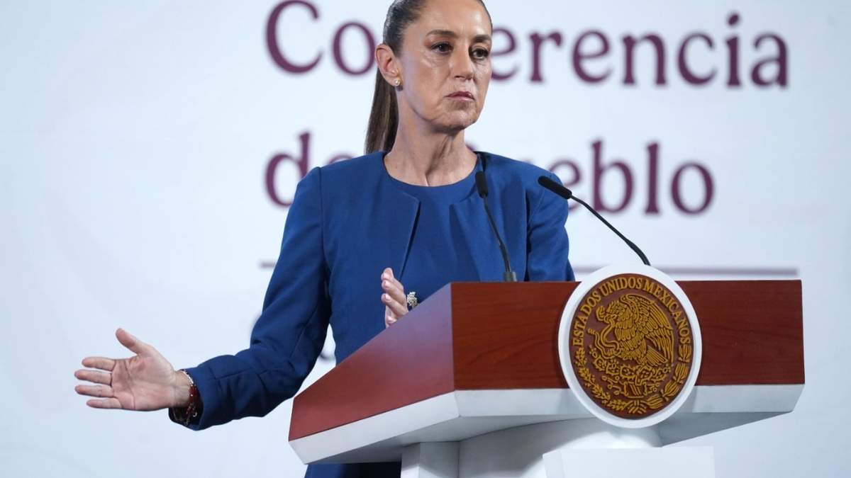 La presidenta Claudia Sheinbaum en la mañanera
