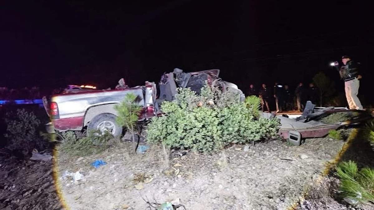 Imágenes del accidente que circularon en redes sociales