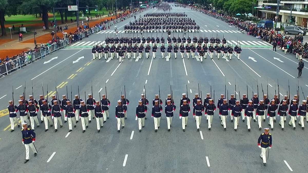 Desfile militar. Fuente: (X)