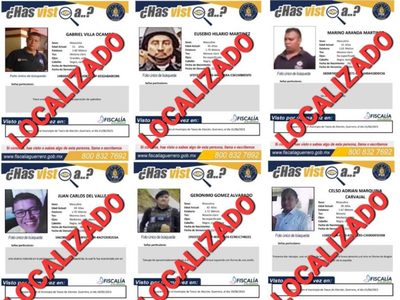 Hallan a ocho policías reportados como desaparecidos en Taxco
