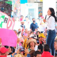 Alejandra del Moral asegura que en el Valle de Toluca ya rebasó a Delfina Gómez