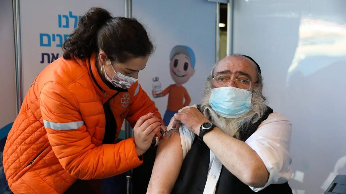 La campaña de vacunación en Israel. Fuente: (Twitter)