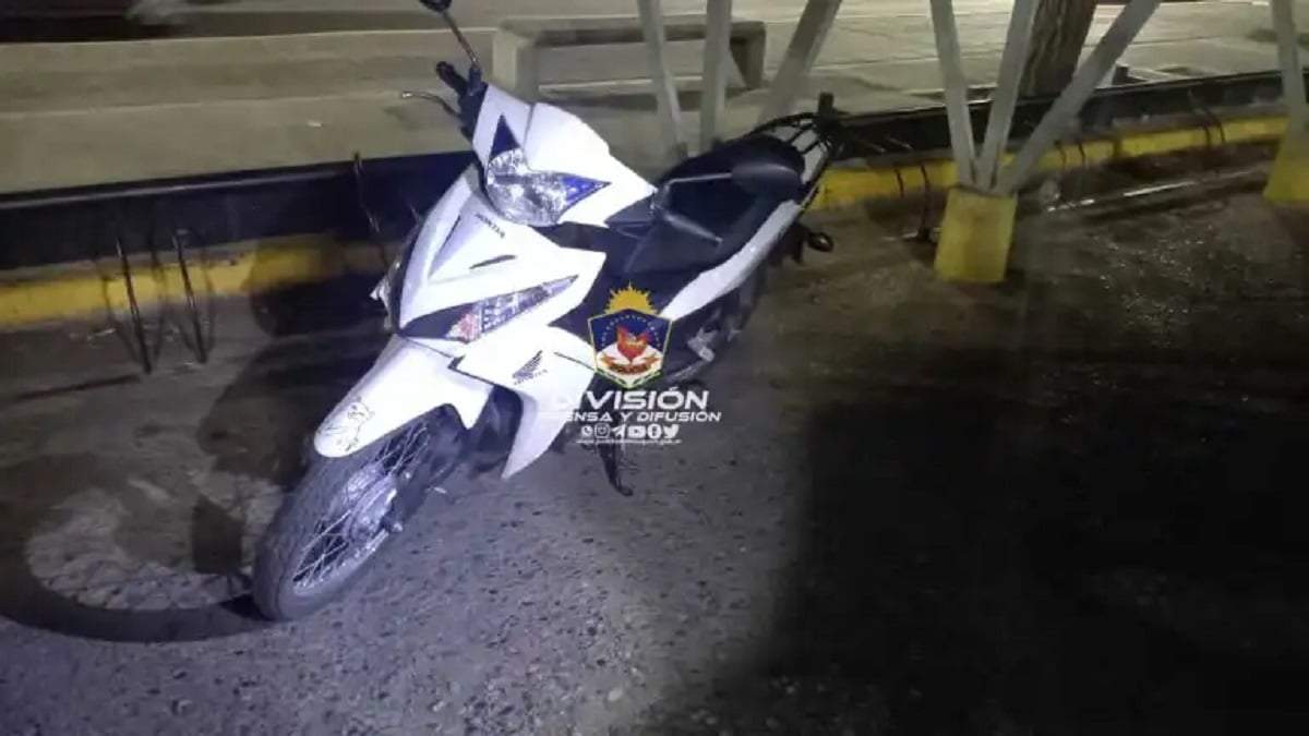 Un hombre fue detenido por robar una moto. Fuente: (Policía Neuquén)