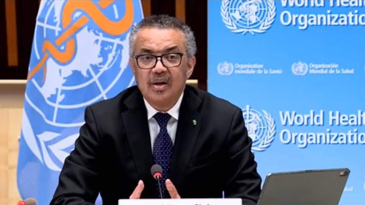 El director general de la OMS, Tedros Adhanom Ghebreyesus
