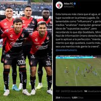 Atlas “pelea” con Werevertumorro y le responde con tuit sobre nazis; el club lamenta la “confusión”