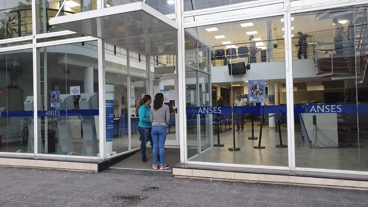 Oficina de la ANSES. Fuente: (Twitter)