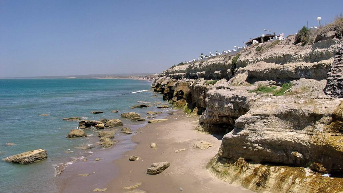 El balneario Las Grutas es uno de los más populares del país. Fuente: (Twitter)