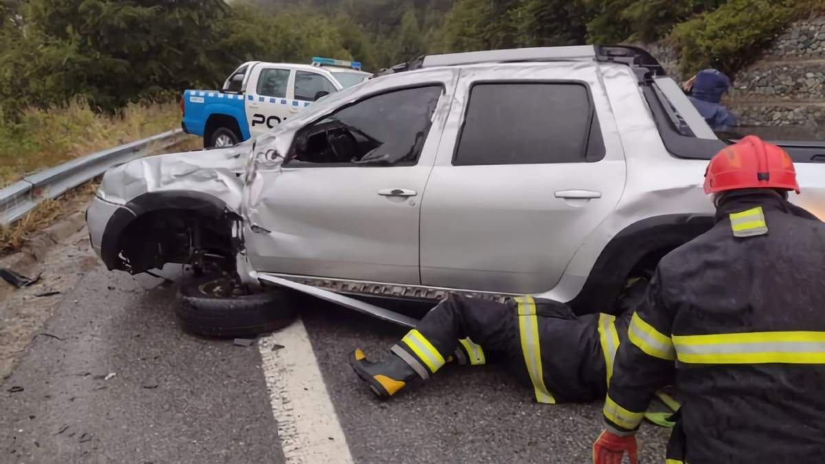 Accidente de tránsito en Villa La Angostura. Fuente: (Twitter)