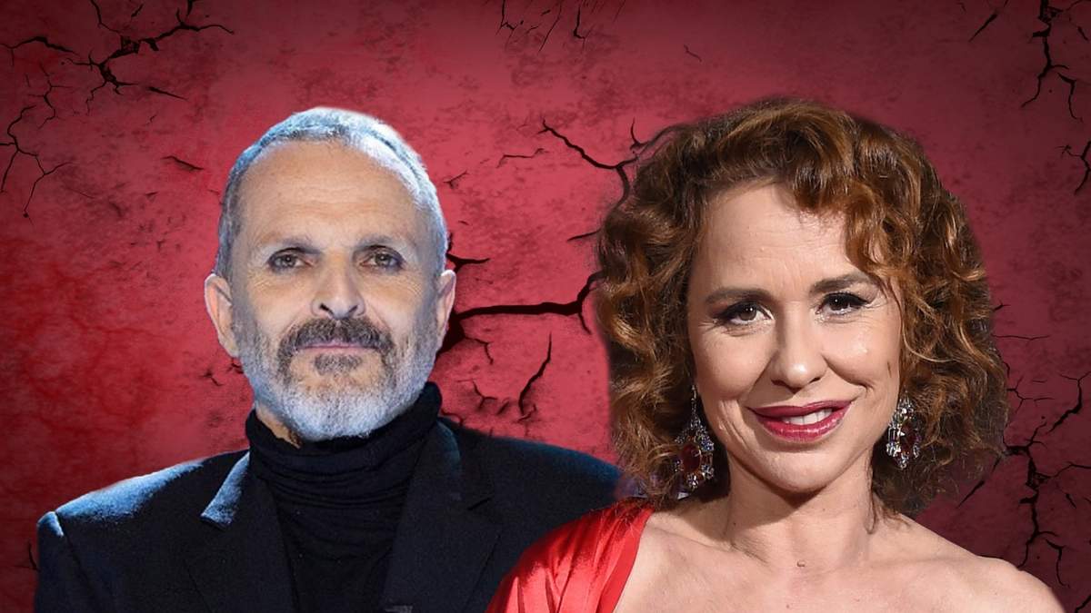 Miguel Bosé y Vicky Larraz. Fuente: (Minuto Neuquén).