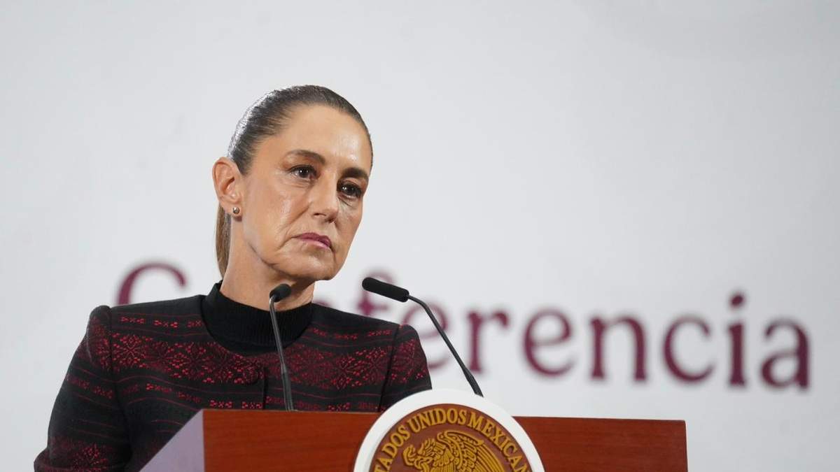 La presidenta Claudia Sheinbaum en la conferencia matutina de Palacio Nacional, este jueves 9 de octubre de 2025