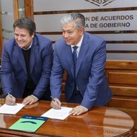 Figueroa y Gaido firmaron un convenio para obras y destacaron el trabajo en conjunto