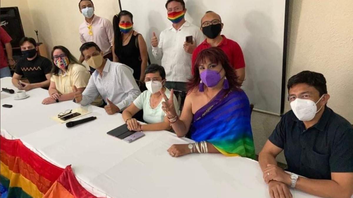 Activistas por la diversidad sexual en Yucatán