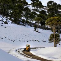 Varias rutas y pasos fronterizos se encuentran inhabilitados por la nieve